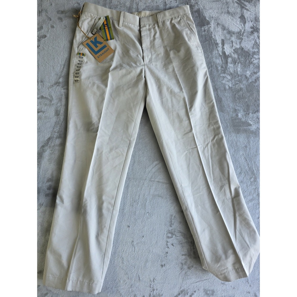 Life Khaki Mens Pants 38x32 Straight Fit Khaki Beige NWT New Casual Chino‎